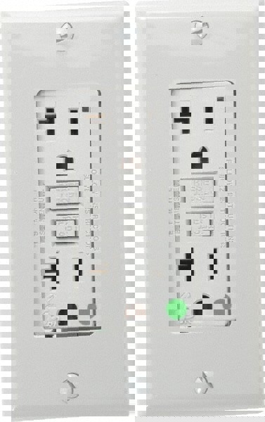 1 Phase, 5-20R NEMA, 125 VAC, 20 Amp, Self Grounding, GFCI Receptacle